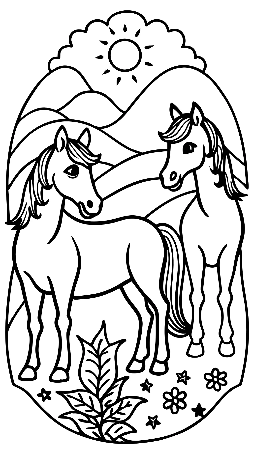 coloriages de chevaux pour adultes